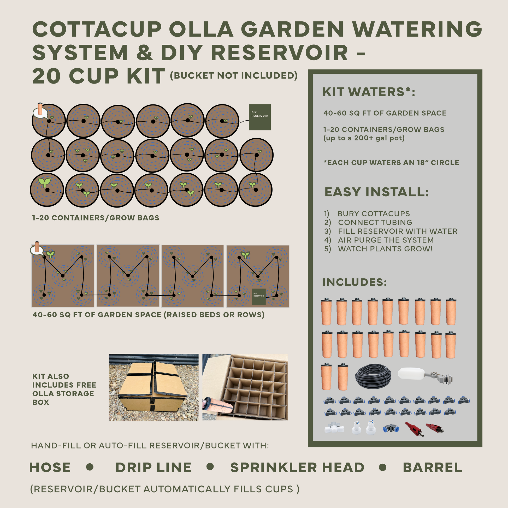 Thirsty Earth: CottaCup Automatic Olla Watering System For Your Garden – Happier plants. 2X the harvest. 61% less