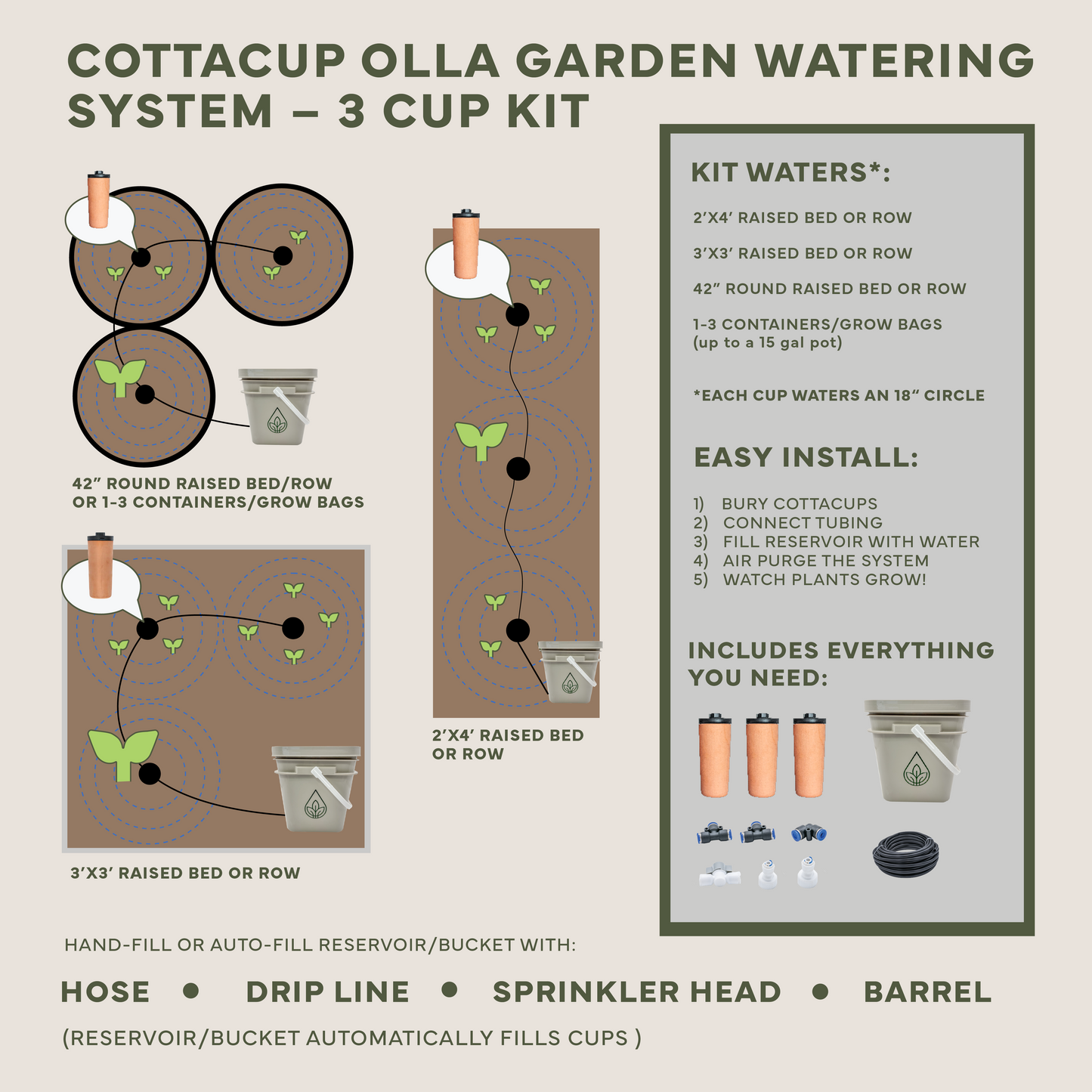 Thirsty Earth: CottaCup Automatic Olla Watering System For Your Garden – Happier plants. 2X the harvest. 61% less