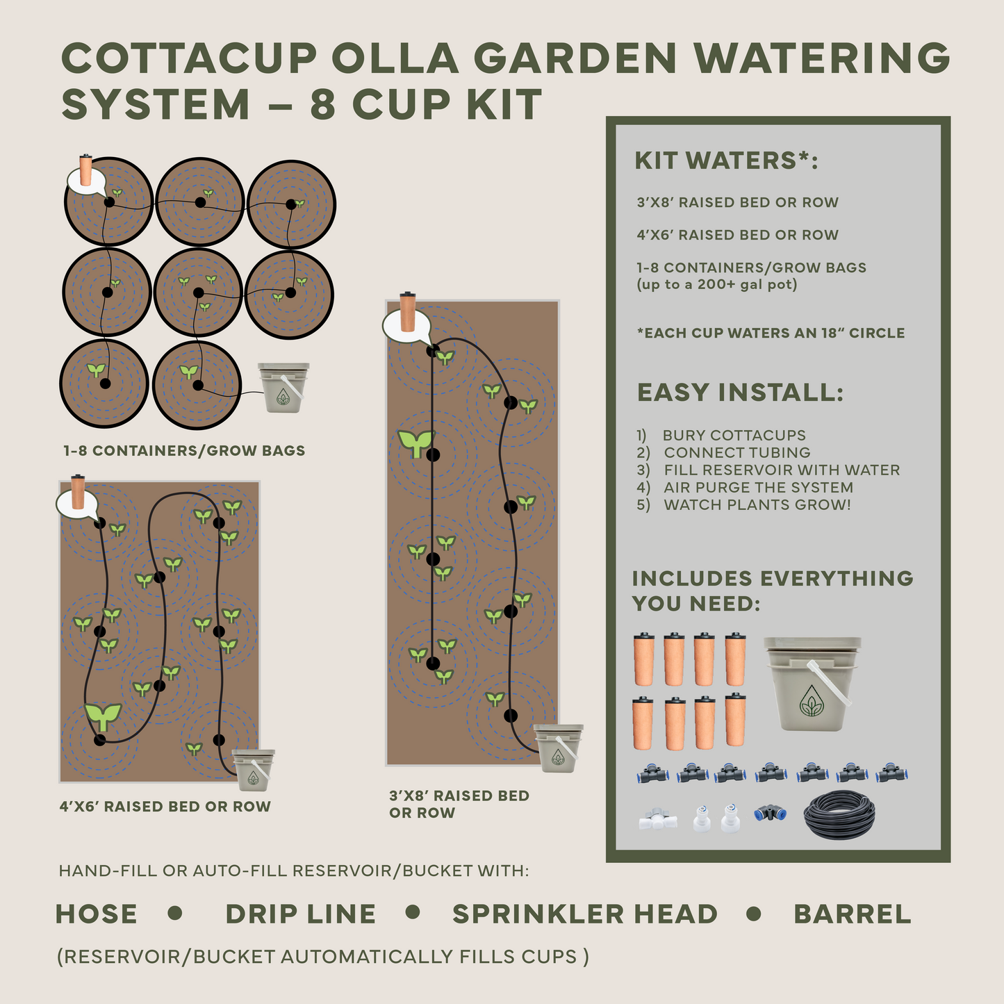 Thirsty Earth: CottaCup Automatic Olla Watering System For Your Garden – Happier plants. 2X the harvest. 61% less