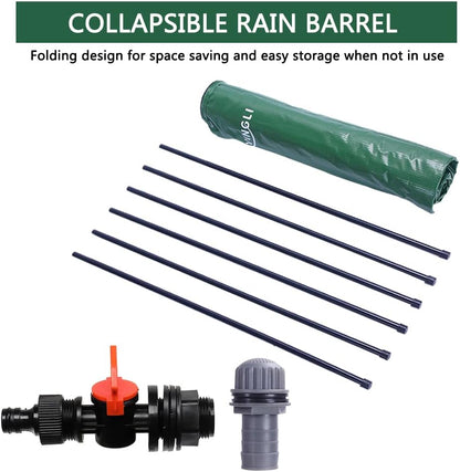 Emergency Collapsible Rainwater Catchment Barrel 50-Gallon