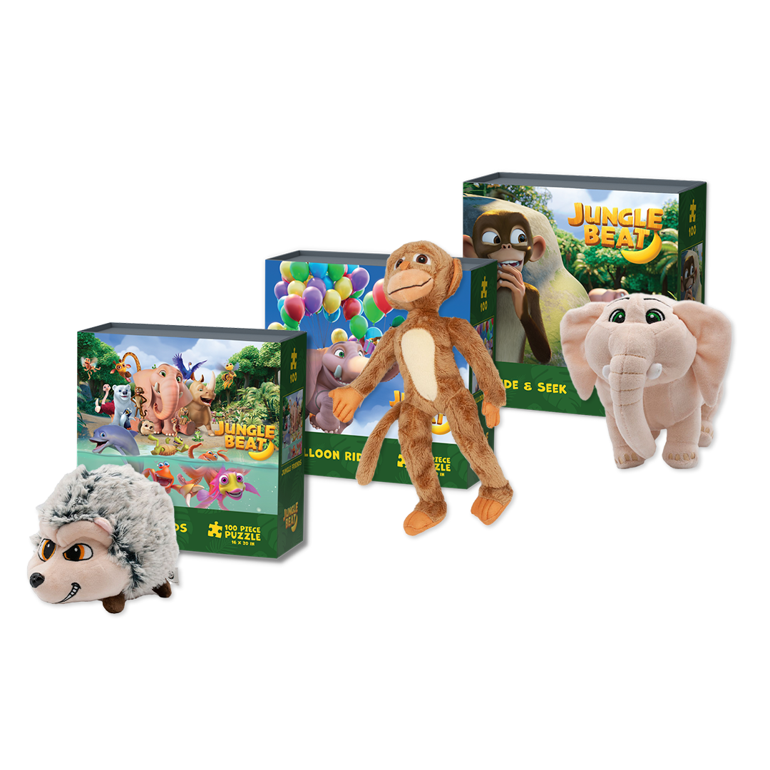 Jungle Beat Plushie & Puzzle Bundle - Bundles