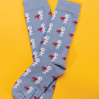 Not Your Dad’s Socks by Freelancers - Men’s / Blue Doodles - Socks