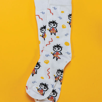 Not Your Dad’s Socks by Freelancers - Men’s / White Petunias - Socks