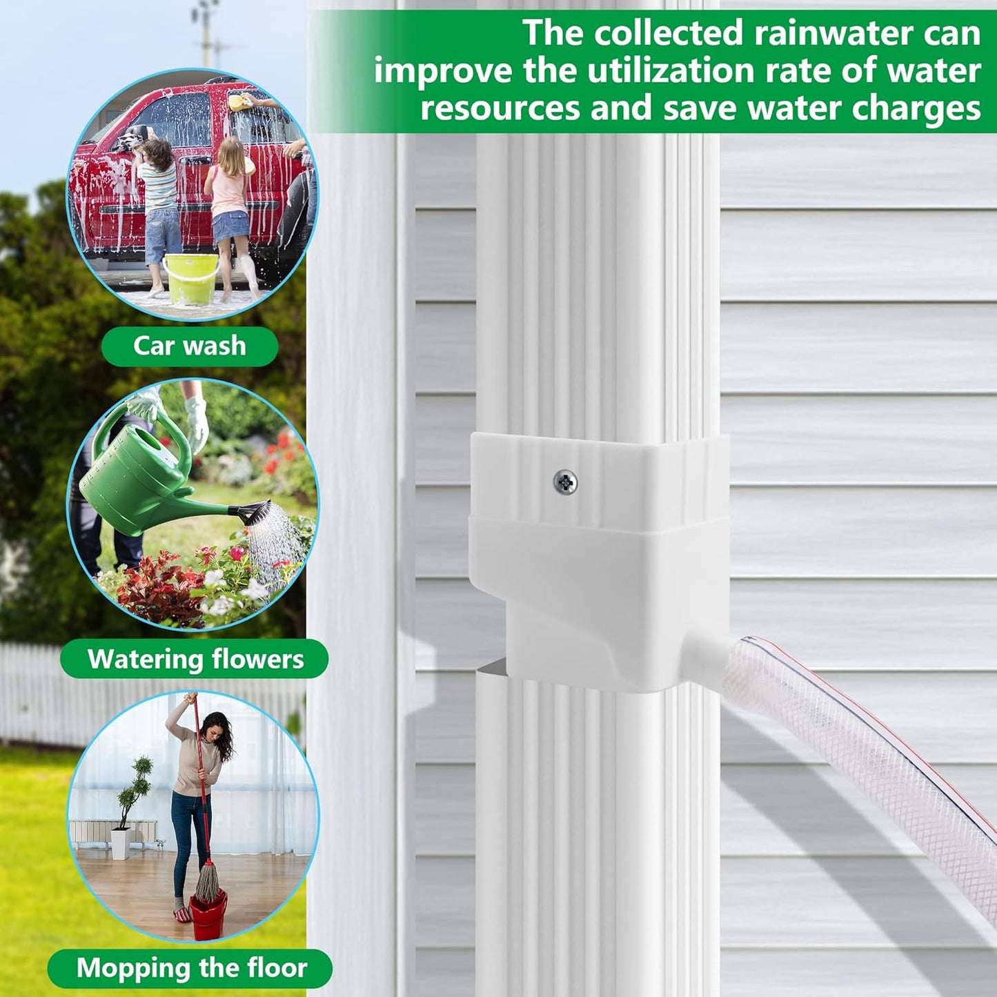 Rainwater Diverter Kit: Rainwater Diverter Connector System