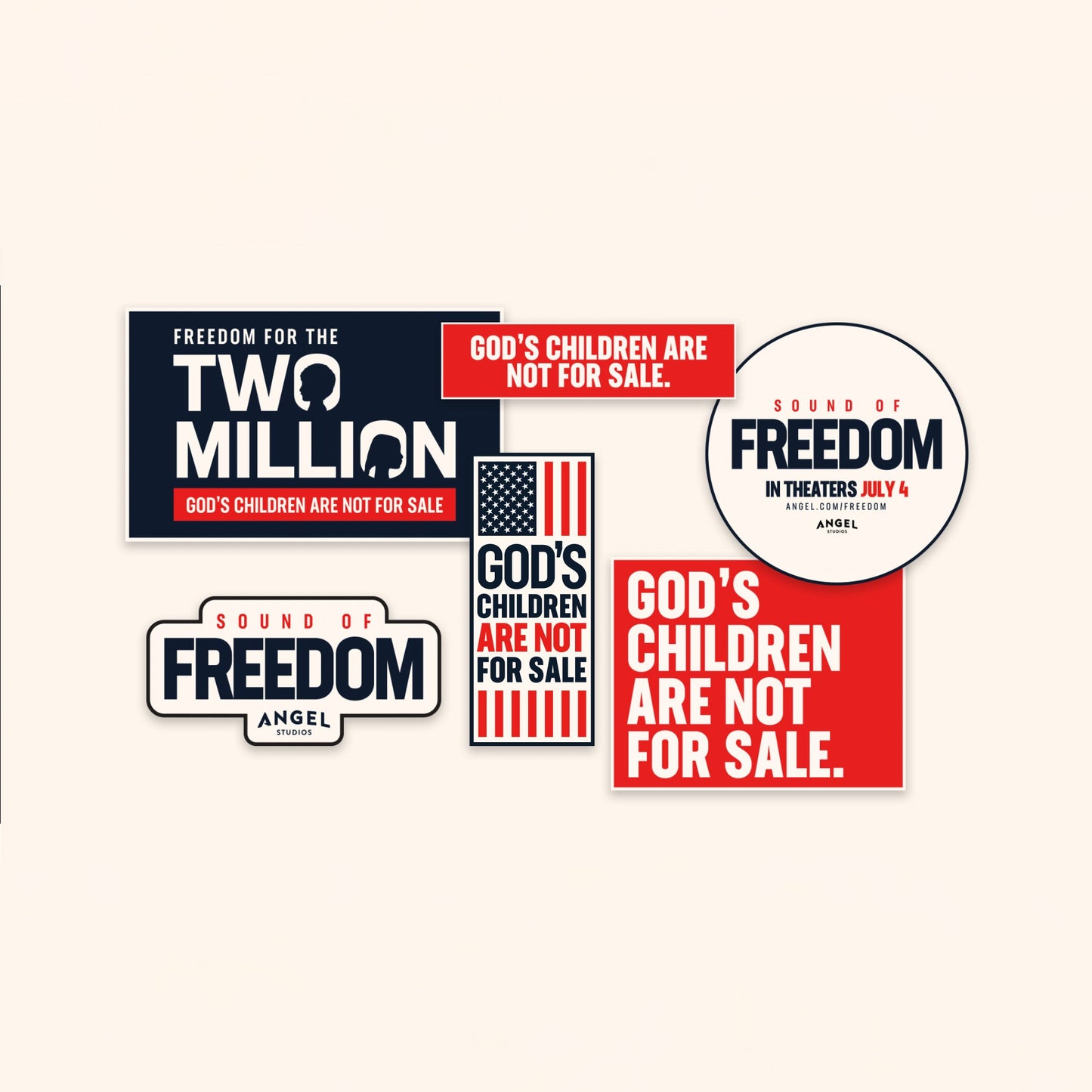 Sound of Freedom Sticker Set - Stickers