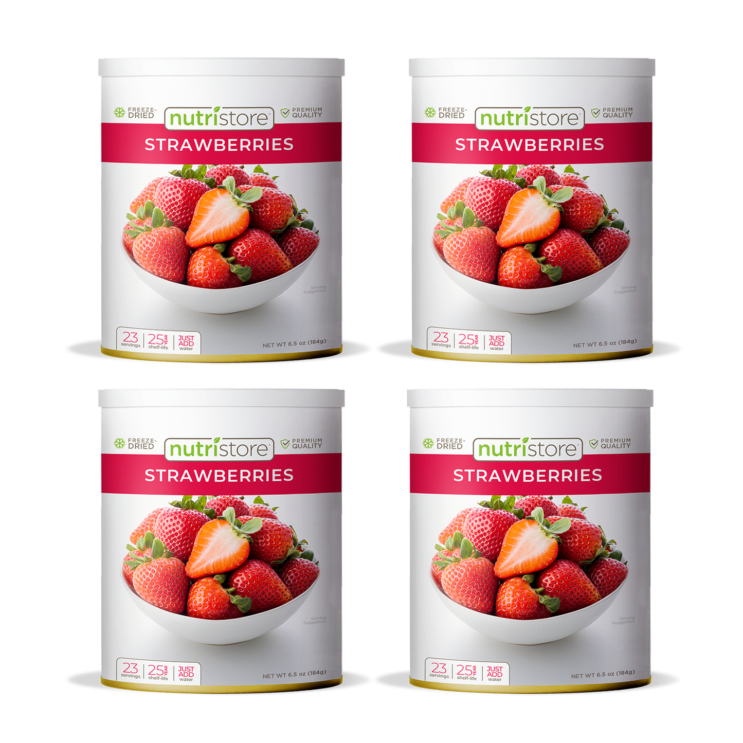 Strawberries Freeze Dried - #10 Can - 4-Pack - Fruit