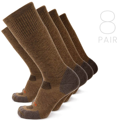 Wool Boot Sock - Coyote - 8 Pack / SM - Boot